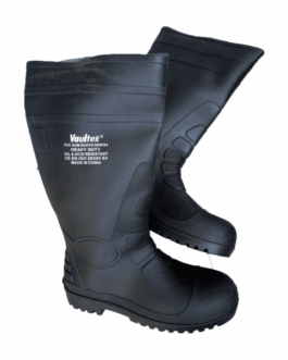 Vaultex Black Steel Toe Gumboots