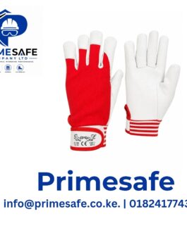 Red white driver gloves