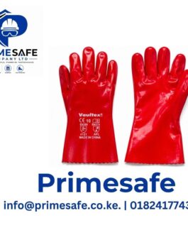 Vaultex pvc gloves red