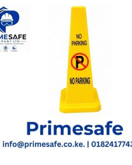 No parking caution sign