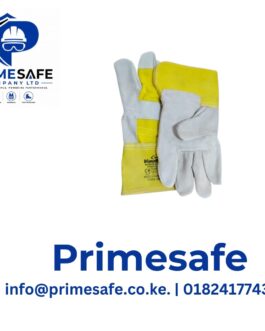 Short leather gloves